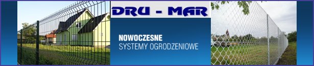 Dru-Mar Trzrebnica - ogrodzenia panelowe, ogrodzenia siatkowe, siatki ogrodzeniowe, panele ogrodzeniowe, ogrodzenie siatkowe z drutu stalowego.